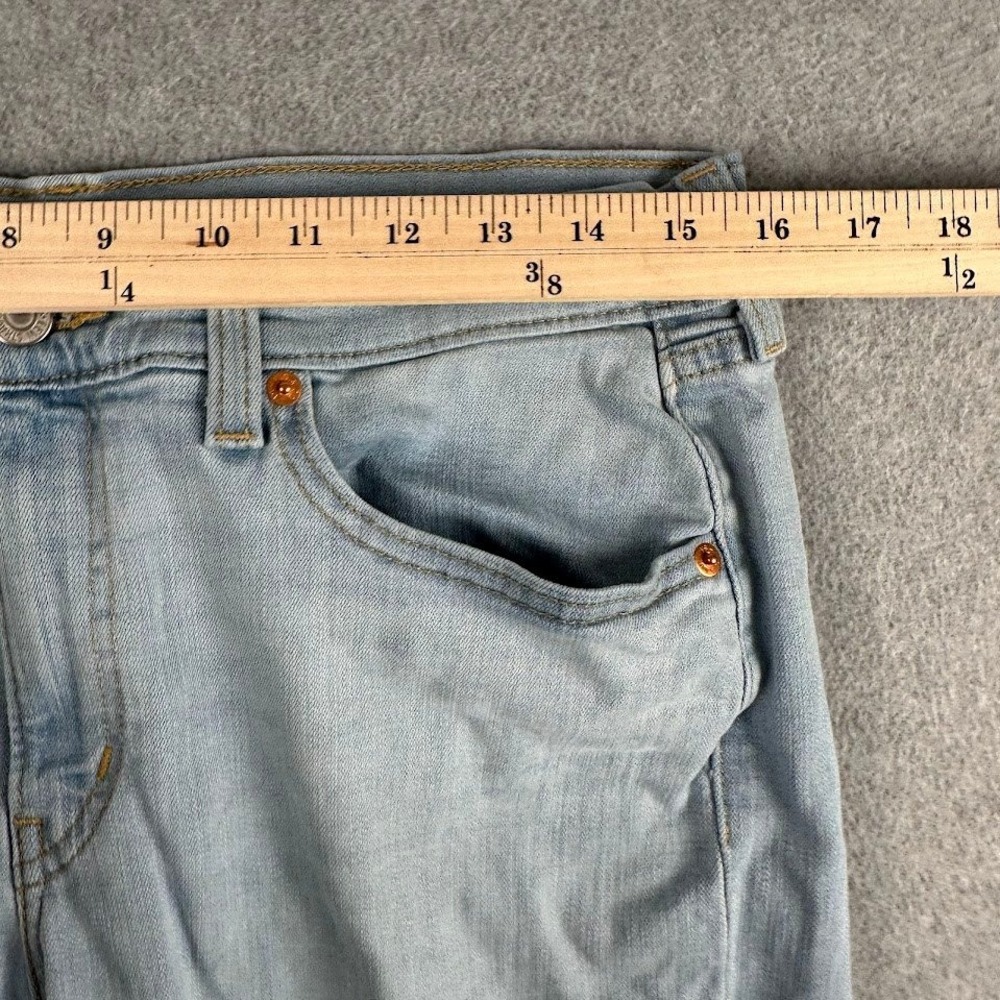 Levi's Boyfriend Jeans Light Wash‎ Womens Size 30x27 Baggy Straight - Picture 8 of 11